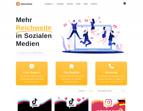 Website-Vorschau von AboLöwe.de
