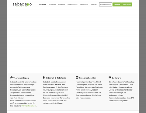 Website-Vorschau von Sabadello technologies GmbH
