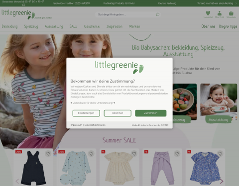 Website-Vorschau von littlegreenie OHG