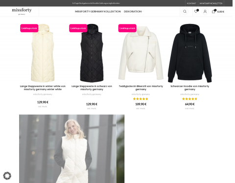 Website-Vorschau von Missforty