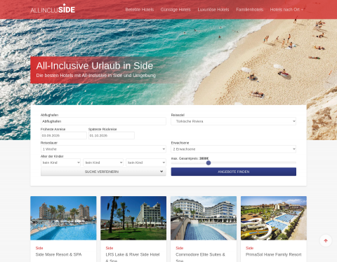Website-Vorschau von allincluSIDE