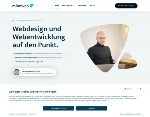 Vista previa de Webdesign & Webentwicklung | christensen. design