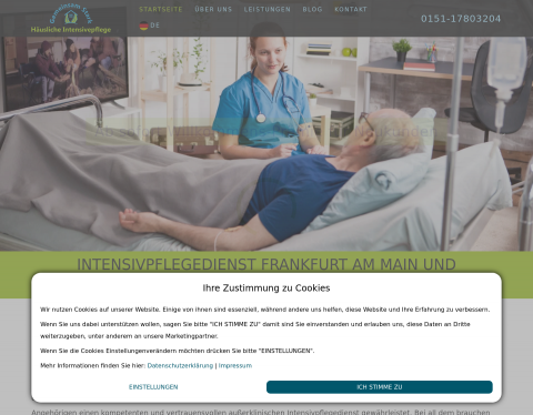 Website-Vorschau von Gemeinsam Stark Häusliche Intensivpflege GmbH