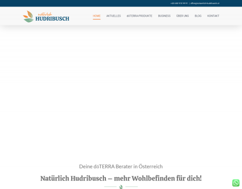 Website-Vorschau von Wohlfühlen mit ätherischen Ölen