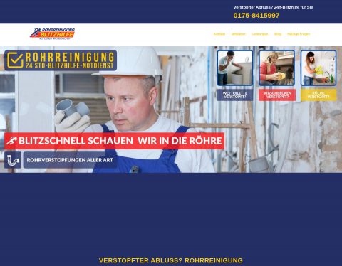 Vorschau von Rohrreinigung-Blitzhilfe.de - Bei Rohrverstopfunge