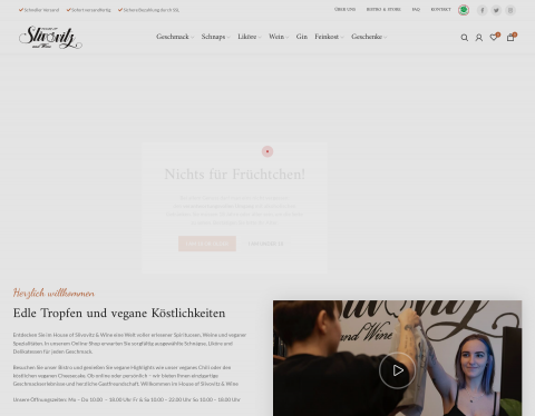 Website-Vorschau von House of Slivovitz