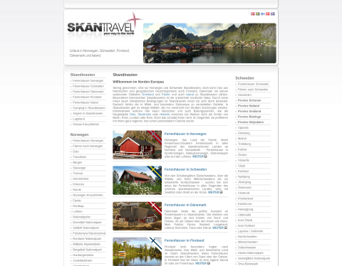 Website-Vorschau von Skandinavien Urlaub