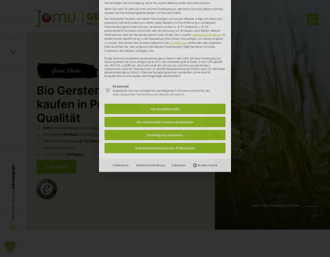 Website-Vorschau von Jomu Gerstengras