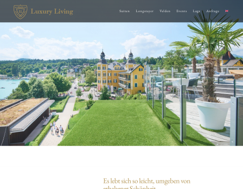 Website-Vorschau von Luxury Living - Exklusive Ferienapartments