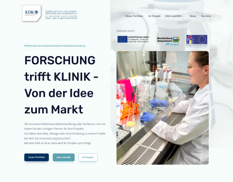 Website-Vorschau von Kompetenzzentrum Diabetes Karlsburg (KDK)