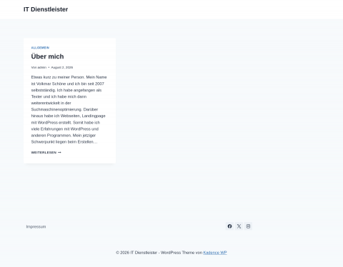 Website-Vorschau von Blog von Volkmar Schöne