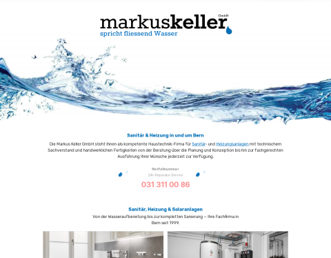 Website-Vorschau von Markus Keller Heizungsservice und Sanitär