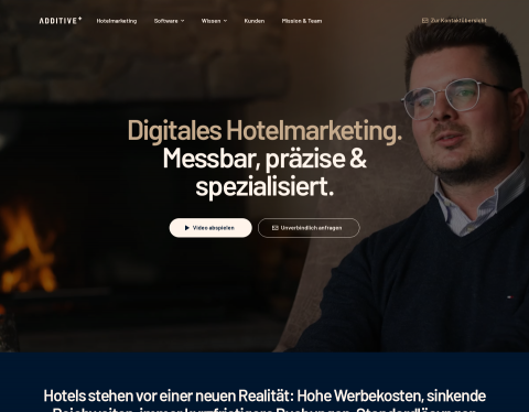 Website-Vorschau von ADDITIVE