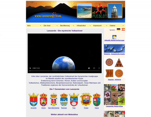 Website-Vorschau von Lanzarote - Die mystische Vulkaninsel
