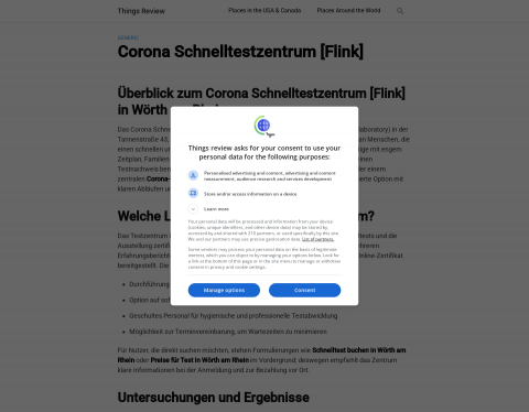 Vorschau von Corona Teststation