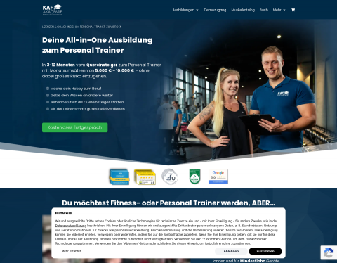Website-Vorschau von KAF Akademie GmbH