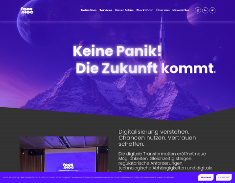 Website-Vorschau von Footbloc - Alles über Blockchain, Fussball und NF