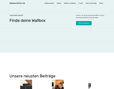 Website-Vorschau von Wallboxstation Vergleichsportal & Ratgeber
