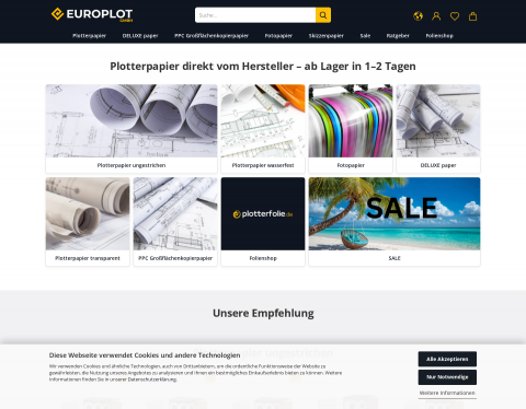 Website-Vorschau von Europlot GmbH