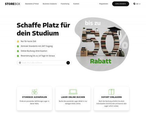 Website-Vorschau von Self Storage in München