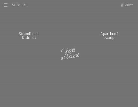 Website-Vorschau von Strandhotel Duhnen