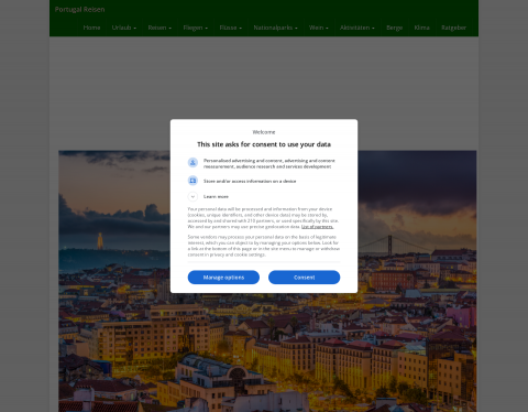 Website-Vorschau von Segeln in Portugal