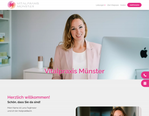 Website-Vorschau von Vitalpraxis Münster