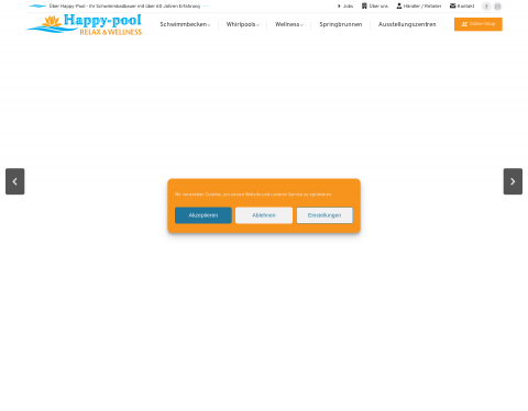 Website-Vorschau von Happy Pool