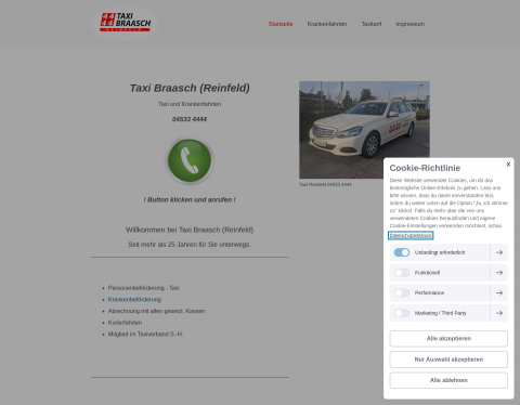 Vorschau von Taxi Reinfeld - Taxi Braasch