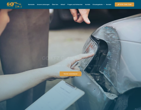 Website-Vorschau von Go Kfz Gutachter Berlin