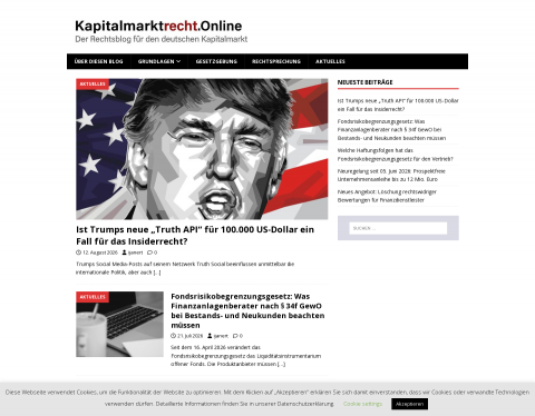 Website-Vorschau von Kapitalmarktrecht.Online
