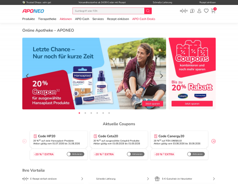 Vorschau von APONEO - Deutsche Online Apotheke