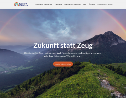 Website-Vorschau von Zukunft schenken - Schenke Zukunft statt Zeug!