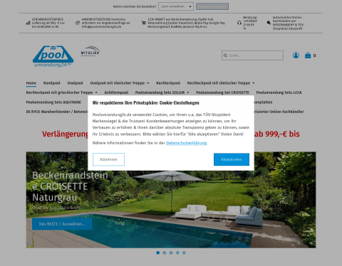 Website-Vorschau von Beckenrandsteine