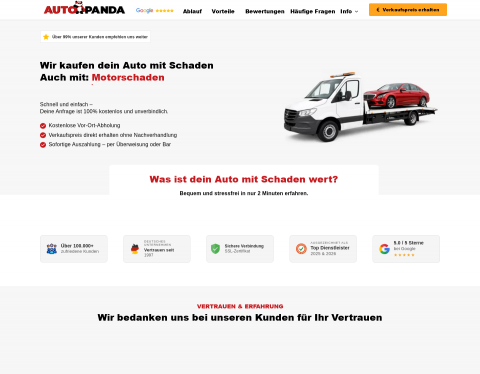 Vorschau von AUTOPANDA.DE | Einfach Auto verkaufen