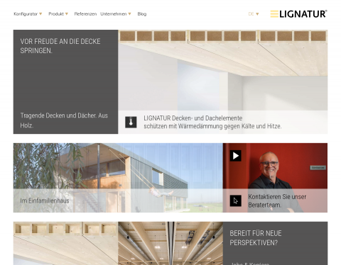 Website-Vorschau von Lignatur AG