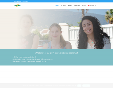 Website-Vorschau von Spanischkurse in Spanien
