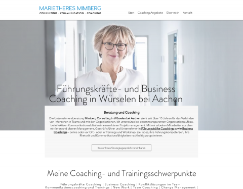 Website-Vorschau von Mimberg Consulting