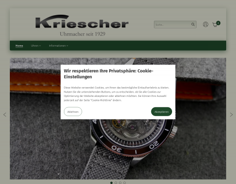 Website-Vorschau von Aachener Uhrenmanufaktur