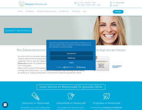 Website-Vorschau von Zahnarztpraxis Dr. Nermien Degenkolb