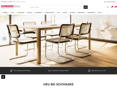 Website-Vorschau von Schwadke Büroeinrichtungen