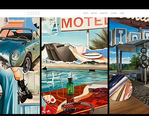 Website-Vorschau von Galerie Loeser