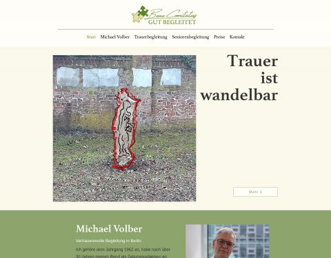 Website-Vorschau von Bene Comitatus - Gut begleitet