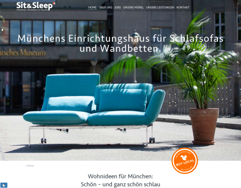 Website-Vorschau von Sit & Sleep GmbH