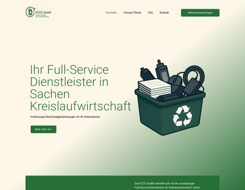 Website-Vorschau von FCCC GmbH