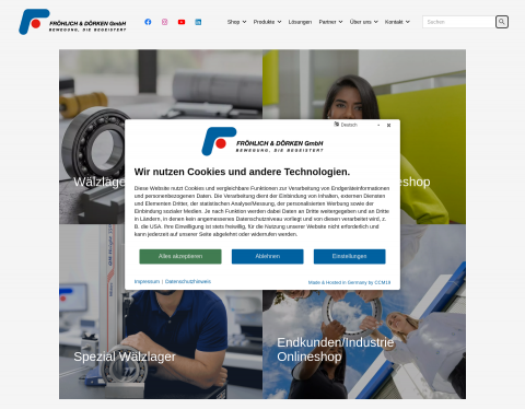 Website-Vorschau von FRÖHLICH & DÖRKEN GmbH