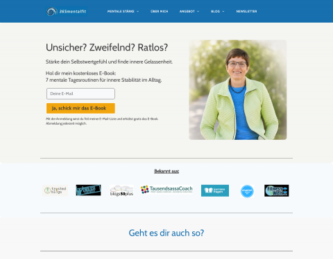 Website-Vorschau von Mentale Stärke und Gelassenheit