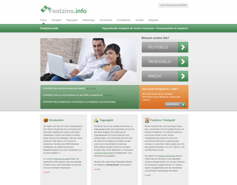 Website-Vorschau von Festzinssparen