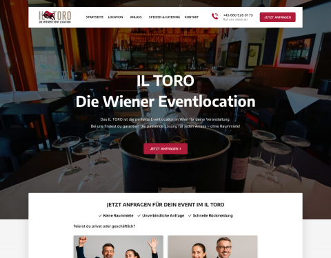 Website-Vorschau von IL TORO