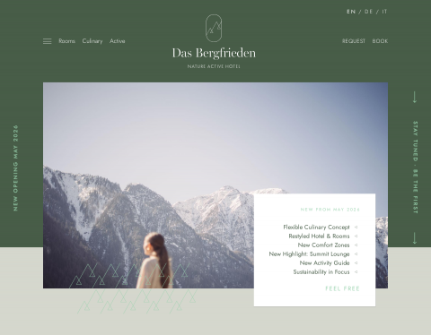Website-Vorschau von Hotel Bergfrieden